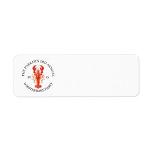 Étiquette Marée Rouge   Homard cuit au four
