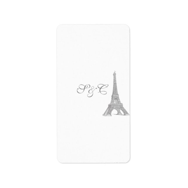 Étiquette Mariage à Paris Hérshey's Miniature Wrapper (Devant)