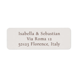 Étiquette Mariage aquarelle de villa italienne élégante