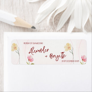Étiquette Mariage d'Alexander et Brigitte