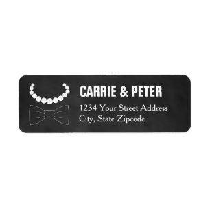 Étiquette Mariage de Bowties et Pearls