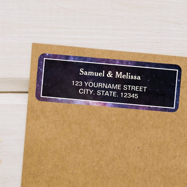 Étiquette Mariage de galaxie de l'univers spatial (Créateur téléchargé)