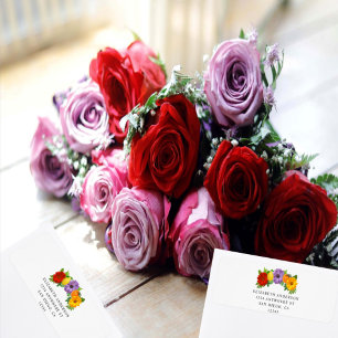 Étiquette Mariage de jardin floral de agrumes