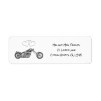Mariage de motards aux coeurs d'argent et motos