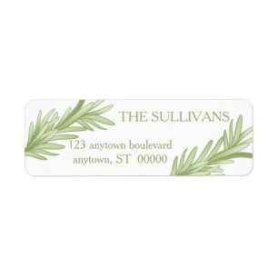 Étiquette Mariage de plantes de Rosemary Sprigs