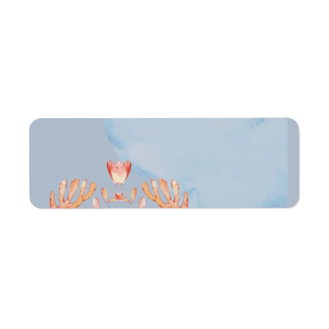 Étiquette Mariage de tortue de mer avec mariée et chambre (Devant)