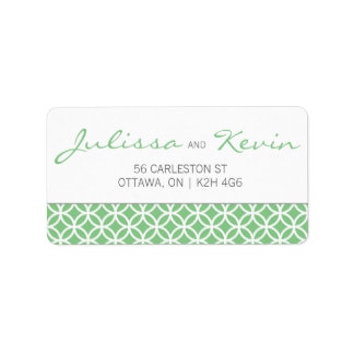 Étiquette Mariage élégant moderne