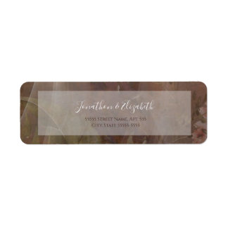 Étiquette Mariage Floral Vellum Maussade