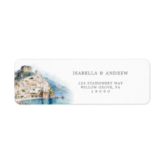 Étiquette Mariage italien de la côte d'Amalfi