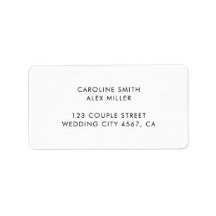 Étiquette Mariage minimaliste de typographie Art Déco modern