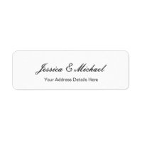 Mariage Moderne Élégant Plaque Simple Professionne