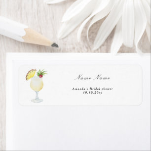 Étiquette Mariage Pina Colada Cocktail