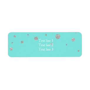 Étiquette Mariage turquoise Turquoise Bleu & Bow