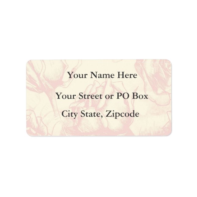 Étiquette Mariage vintage (Devant)