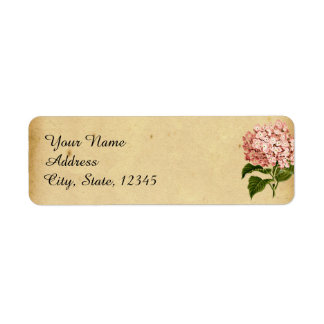Étiquette Mariage vintage Hydrangea