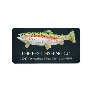 Étiquette Marine Fishing Business Charter Boat Guide Rustiqu