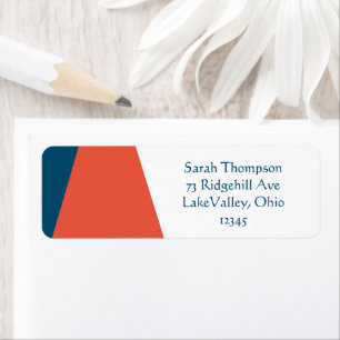 Étiquette Marine moderne et corail