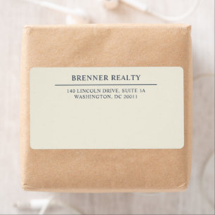 Étiquette Marine traditionnelle Elegant Bleu Livraison d'ivo