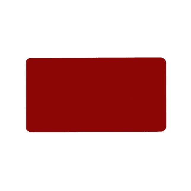 Étiquette Maroon rouge (Devant)