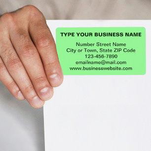 Étiquette Marque d'entreprise basée sur le texte avec expédi