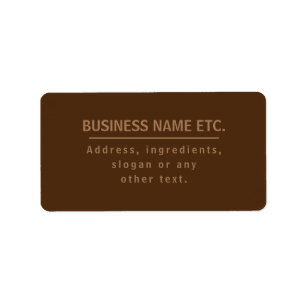 Étiquette Marron Multi-Usage