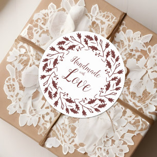 Étiquette Marron pour Articles Artisans Handmade