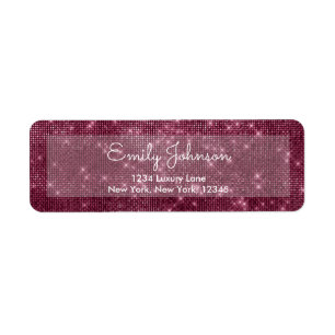 Étiquette Marsala Bourgogne Élégante étincelle