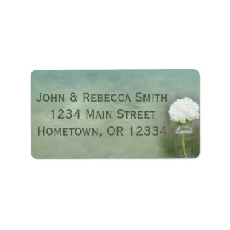 Étiquette Mason Jar Hydrangea Rustique Pays Vintage