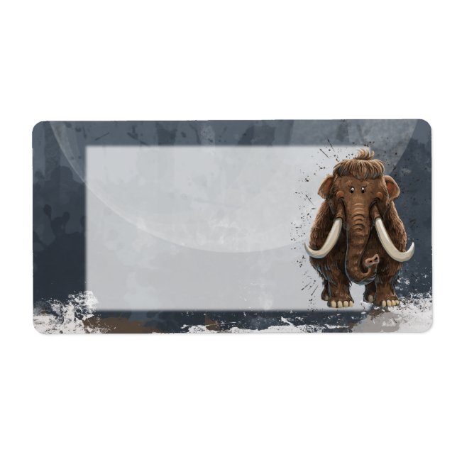 Étiquette Mastodon de la parade animale (Devant)