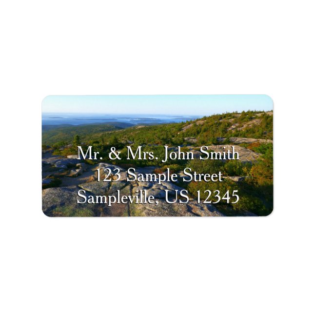 Étiquette Matin au sommet du mont Cadillac à Acadia (Devant)