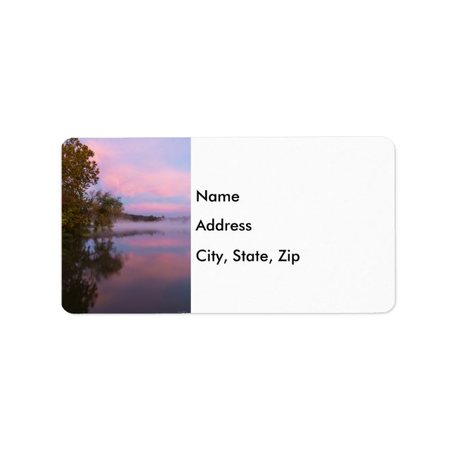 Étiquette Matin rose brillant (Devant)