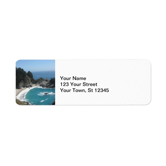 Étiquette McWay Falls - Big Sur (Devant)