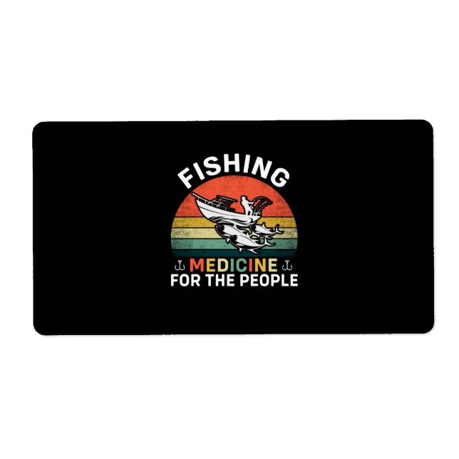 Étiquette Médecine De La Pêche Pour Le Peuple (Devant)