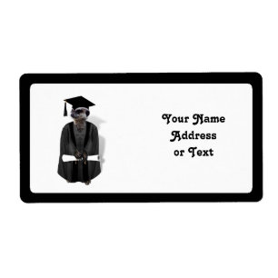 Étiquette Meerkat Graduate W/Grey Gown & Black Sash