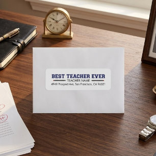 Étiquette Meilleur Professeur Personnalisé