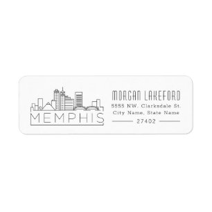 Étiquette Memphis a stylisé l'horizon