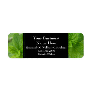 Étiquette Menthe de fines herbes de contact de bouteille
