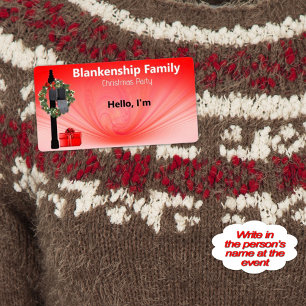 Étiquette Mention de Noël sur le papier-frontière de la boît