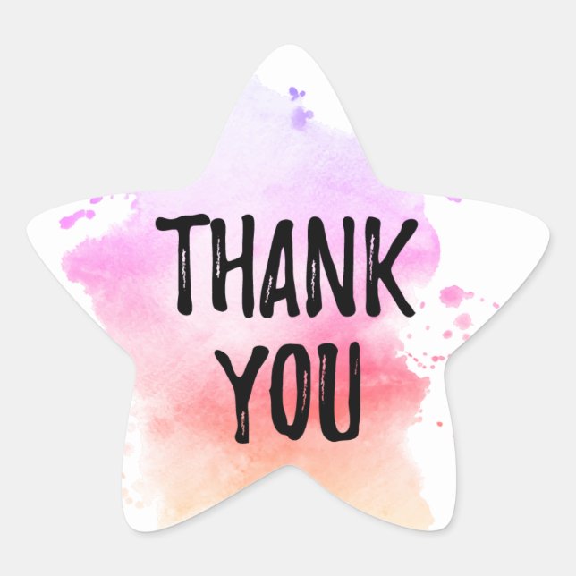 étiquette Merci (Devant)