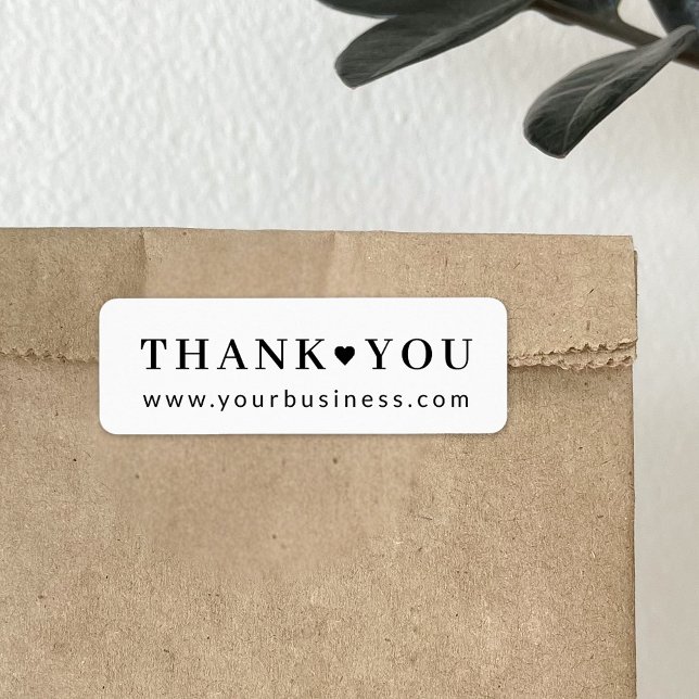 Étiquette Merci classique moderne d'emballage de produits (Créateur téléchargé)