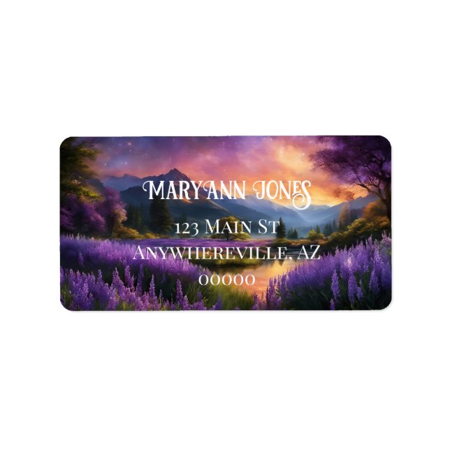 Étiquette Merci Sunrise de Purple Mountain Valley (Devant)
