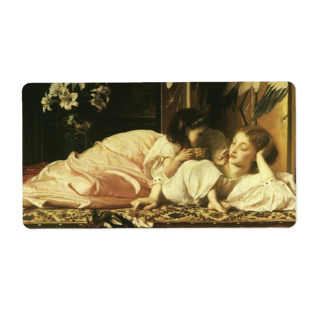 Étiquette Mère et Enfant (alias Cerises) par Lord Leighton (Devant)