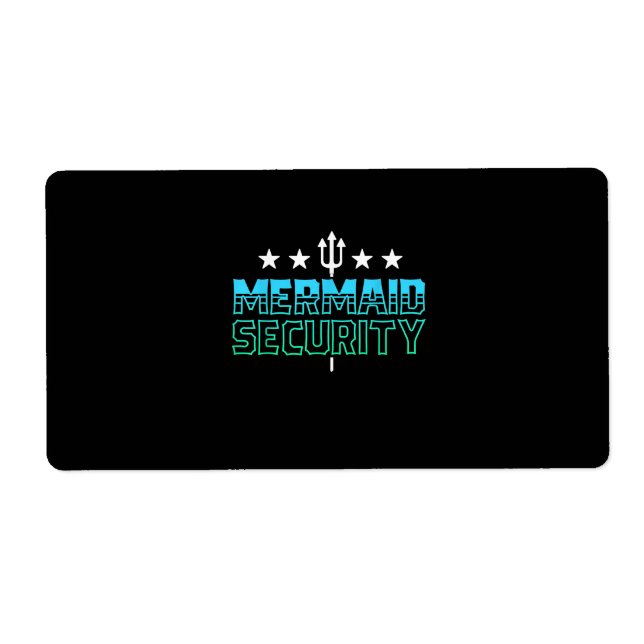 Étiquette Mermaid Security Swim Team Cadeau Swimmer nager (Devant)