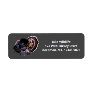 Étiquette Merriam Wild Turkey Adresse de retour Label