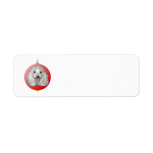 Étiquette Merry Christmas Havanese