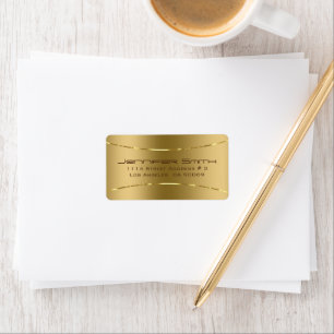 Étiquette Métallurgique ton or arrière - plan