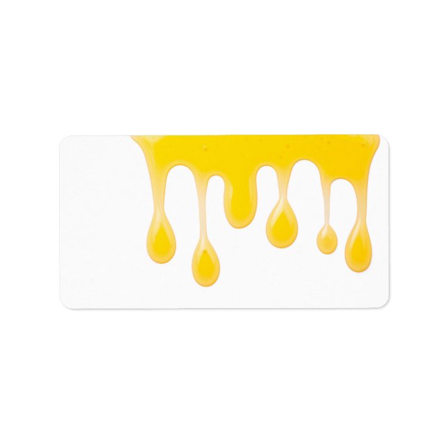 Étiquette Miel isolé sur Arrière - plan blanc (Devant)