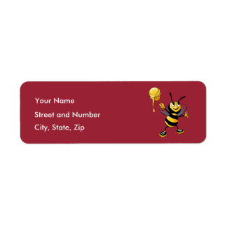 Étiquette Miel rouge Bee Rosh HaShana