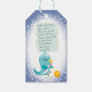 Étiquette mignonne de Noël de fil de crochet de