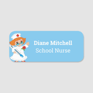 Étiquette mignonne de nom des employés